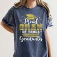 Proud Gran Of Three 2025 Graduates Graduation Family Women's Comfort Colors T-Shirt Denim