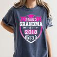 Proud Grandma Of a 2018 Grad Graduation Family Women's Comfort Colors T-Shirt Denim