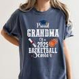 Proud Grandma Of 2025 Basketball Senior Graduation Day Women's Comfort Colors T-Shirt Denim