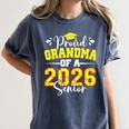 Proud Grandma Of A 2026 Senior Softball Graduation Matching Women's Comfort Colors T-Shirt Denim