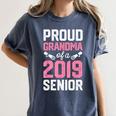 Proud Grandma Of A Class 2019 Senior T Shirt Graduation Women's Comfort Colors T-Shirt Denim