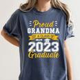 Proud Grandma Of a Class Of 2023 Graduate Senior Graduation Women's Comfort Colors T-Shirt Denim
