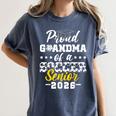 Proud Grandma Of a Soccer Senior 2026 Graduation Gifts Women's Comfort Colors T-Shirt Denim