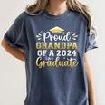 Proud Grandpa Of a 2024 Graduate Senior Graduation Men Women's Comfort Colors T-Shirt Denim