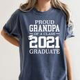 Proud Grandpa Graduation Senior 21 Grad Class Of 2021 Women's Comfort Colors T-Shirt Denim