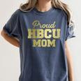 Proud HBCU Mom Graduation College Women's Comfort Colors T-Shirt Denim