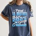 Proud Lil Brother Of 2025 Graduate College Shirt Graduation Women's Comfort Colors T-Shirt Denim