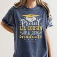 Proud Lil Cousin Of a 2026 Graduate Class Senior Graduation Women's Comfort Colors T-Shirt Denim
