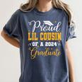 Proud Lil Cousin Of A Class 2024 Graduate Senior Graduation Women's Comfort Colors T-Shirt Denim