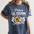Proud Lil Cousin Of A Class Of 2025 Senior Graduation 2025 Women's Comfort Colors T-Shirt Denim