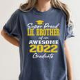 Proud Little Brother Of 2022 Graduate Class 2022 Graduation Women's Comfort Colors T-Shirt Denim