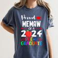 Proud MEMAW Of 2024 Pre-K Graduation Graduate Senior 2024 Women's Comfort Colors T-Shirt Denim