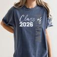 Proud Memaw Of A Class Of 2026 Graduate Senior 26 Graduation Women's Comfort Colors T-Shirt Denim