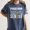 Proud Mom Of 2019 Senior Graduation Shirt Graduate Women's Comfort Colors T-Shirt Denim