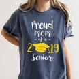 Proud Mom Of a 2019 Senior Graduation T Shirt Women's Comfort Colors T-Shirt Denim