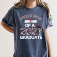 Proud Mom Of A 2021 Graduate Leopard Print Graduation Mama Women's Comfort Colors T-Shirt Denim
