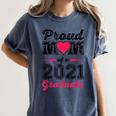 Proud Mom Of A 2021 Graduate Senior Graduation Women's Comfort Colors T-Shirt Denim