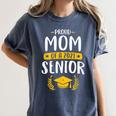 Proud Mom Of A 2021 Senior Shirt Class Graduation 2021 Mommy Women's Comfort Colors T-Shirt Denim