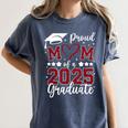 Proud Mom Of 2025 Senior Graduate Matching Family Graduation Women's Comfort Colors T-Shirt Denim