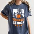 Proud Mom Of Basketball Senior 2026 Graduation Women's Comfort Colors T-Shirt Denim
