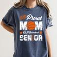 Proud Mom Of a Basketball Senior Class Of 2026 Graduation Women's Comfort Colors T-Shirt Denim