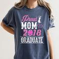 Proud Mom Of A Class 2018 Graduate T Shirt Graduation Women's Comfort Colors T-Shirt Denim
