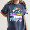 Proud Mom Of Kindergarten Graduate 2025 Graduation Mom Women's Comfort Colors T-Shirt Denim