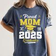 Proud Mom Of Two Class Of 2025 Graduates Twins Graduation Women's Comfort Colors T-Shirt Denim