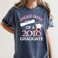 Proud Nana Of a 2018 Graduate Grandmother Graduation Women's Comfort Colors T-Shirt Denim