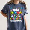 Proud NANA Of a 2025 Kindergarten Graduate Graduation Women's Comfort Colors T-Shirt Denim