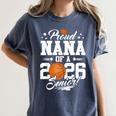 Proud Nana Of A 2026 Senior Basketball Graduation Women's Comfort Colors T-Shirt Denim