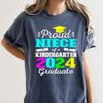 Proud Niece Of Kindergarten Graduate 2024 Graduation Niece Women's Comfort Colors T-Shirt Denim