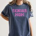 Proud Senior Mom 2018 High School Graduation Shirt Mom Tee Women's Comfort Colors T-Shirt Denim