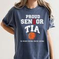 Proud Senior Tia 2026 Graduation Basketball Player Women's Comfort Colors T-Shirt Denim