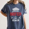 Proud Sister Of a 2019 Senior Graduation Family Women's Comfort Colors T-Shirt Denim