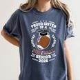 Proud Sister Of a 2026 Football Senior Graduation Women's Comfort Colors T-Shirt Denim