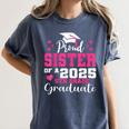 Proud Sister Of 5th Grade Graduate 2025 Family Graduation Women's Comfort Colors T-Shirt Denim