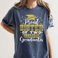 Proud Sister Of Two 2025 Graduates Graduation Family Women's Comfort Colors T-Shirt Denim