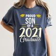 Proud Son Of A 2021 Graduate Graduation Clothes MBA PhD Women's Comfort Colors T-Shirt Denim