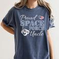 Proud Space Force Uncle Space Force Graduation Tee Women's Comfort Colors T-Shirt Denim