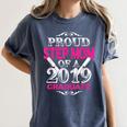 Proud Step Mom Of 2019 Graduate Class 2019 Tshirt Graduation Women's Comfort Colors T-Shirt Denim