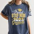 Proud Step Mom Of A Class Of 2025 Graduate Senior Graduation Women's Comfort Colors T-Shirt Denim