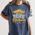 Proud Stepdad Of A 2026 Graduate Grad Senior Graduation Women's Comfort Colors T-Shirt Denim