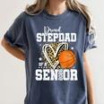 Proud Stepdad Of A 2026 Senior Basketball Graduation Leopard Women's Comfort Colors T-Shirt Denim