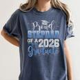 Proud Stepdad Of Senior 2026 Class Of 2026 Graduation Women's Comfort Colors T-Shirt Denim