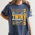 Proud Twin Of a 2025 Graduate Grad Prom Graduation Squad 25 Women's Comfort Colors T-Shirt Denim