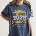 Proud Twin Of a 2025 Graduate Team 25 Senior Graduation Women's Comfort Colors T-Shirt Denim