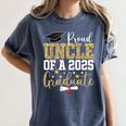 Proud Uncle Of A 2025 Graduate Uncle Graduation 2025 Women's Comfort Colors T-Shirt Denim