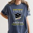 Proud Uncle The Class Of 2018 Graduate Graduation Shirt S2 Women's Comfort Colors T-Shirt Denim