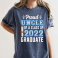 Proud Uncle Of A Class Of 2022 Graduate 22 Senior Graduation Women's Comfort Colors T-Shirt Denim